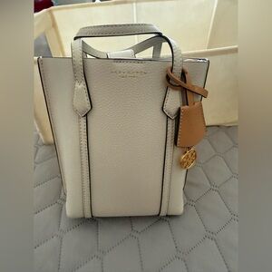 Tory Burch Perry Mini N/S Tote / New Ivory
